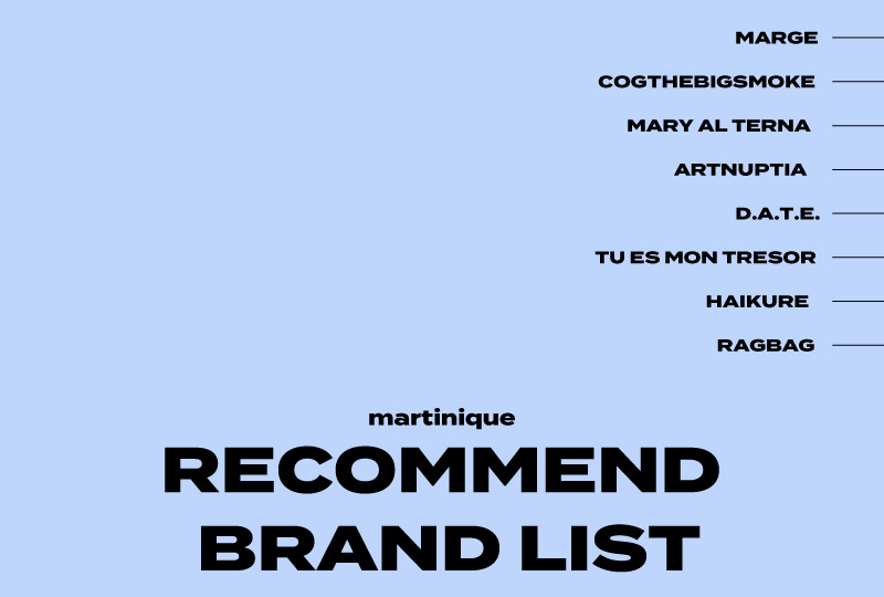 RECOMMEND BRAND LIST