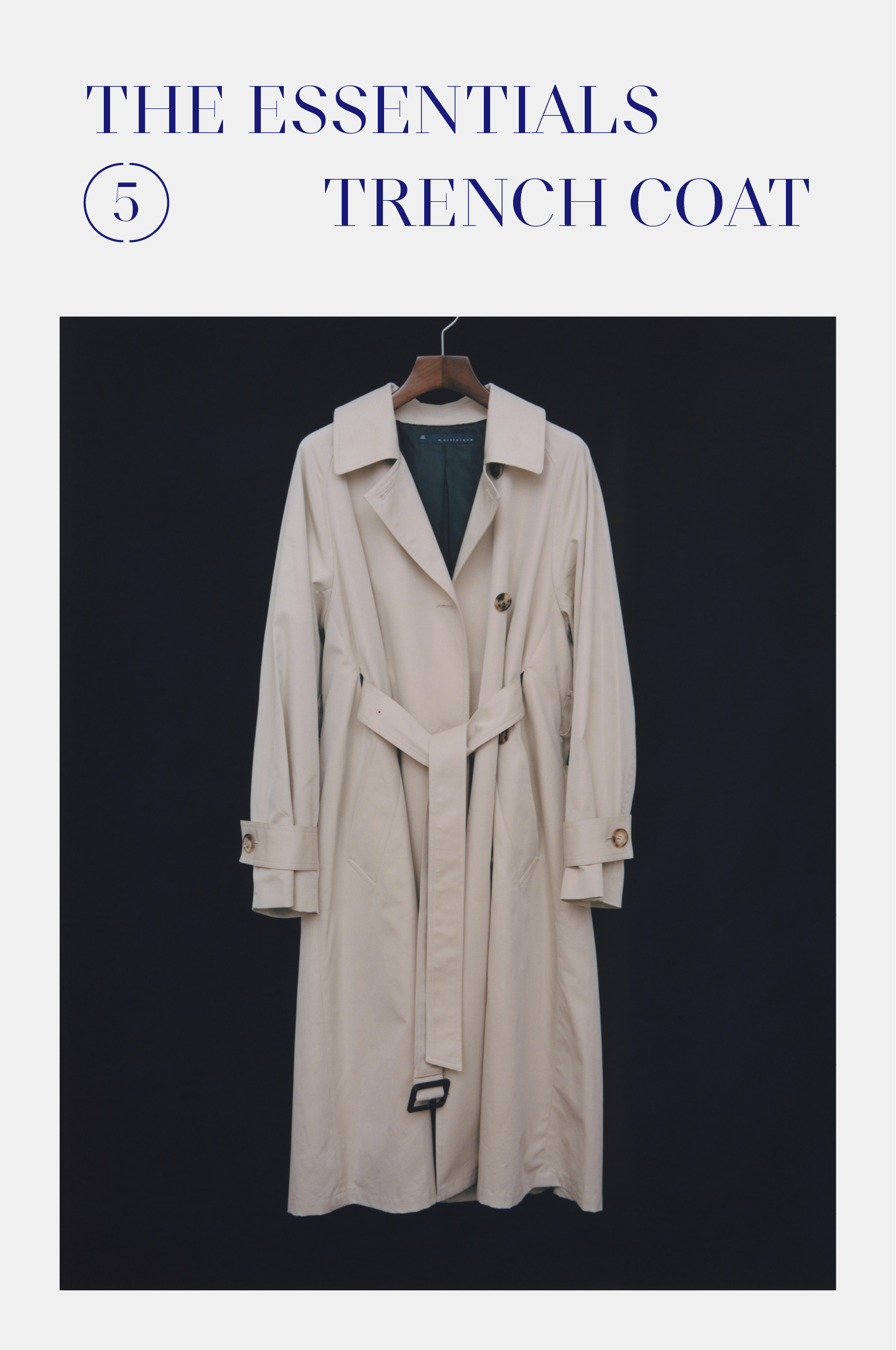 「TRENCH COAT」