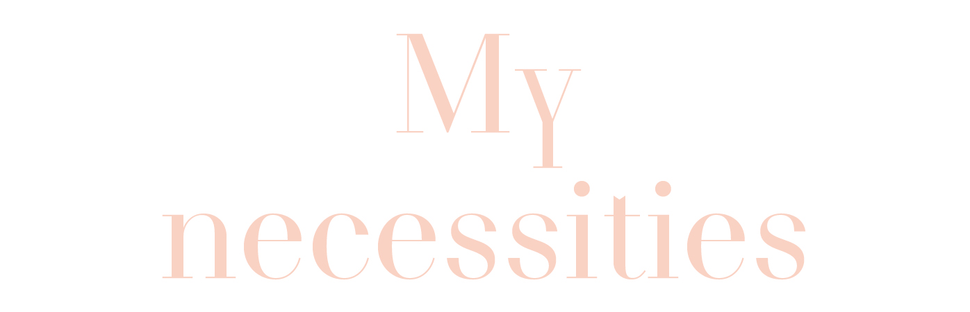 My necessities