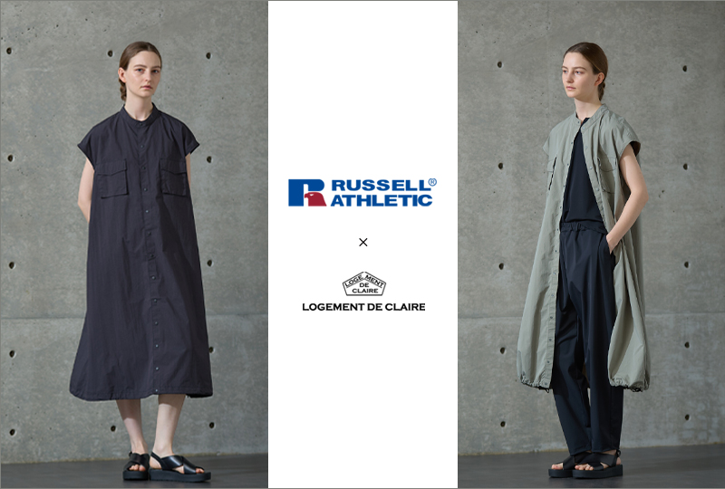 RUSSELL ATHLETIC × LOGEMENT DE CLAIRE 別注ワンピース先行予約スタート